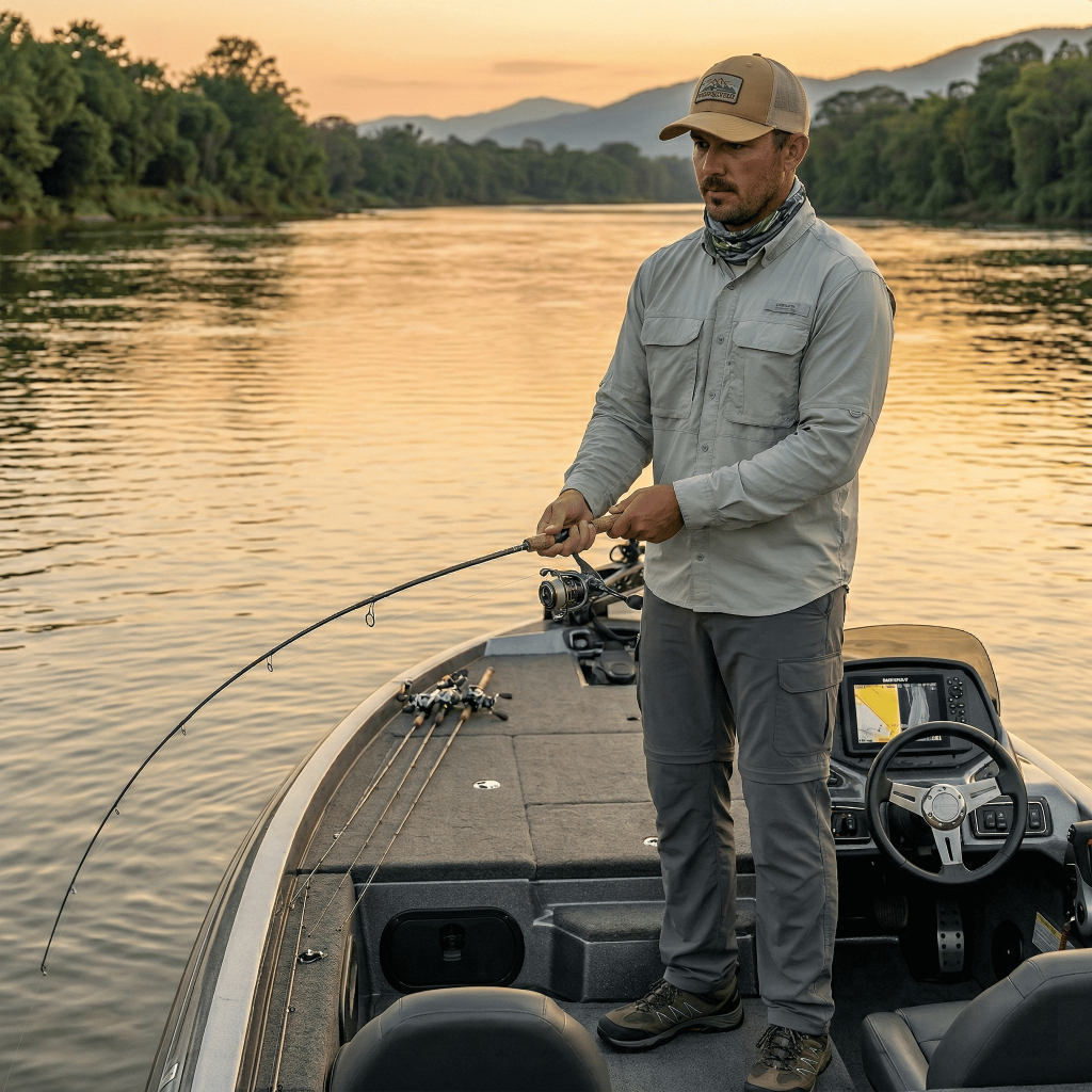 Calca Masculina Combat - Mar Negro Pesca Esportiva Conforto Estilo Vira Bermuda Eduardo Monteiro