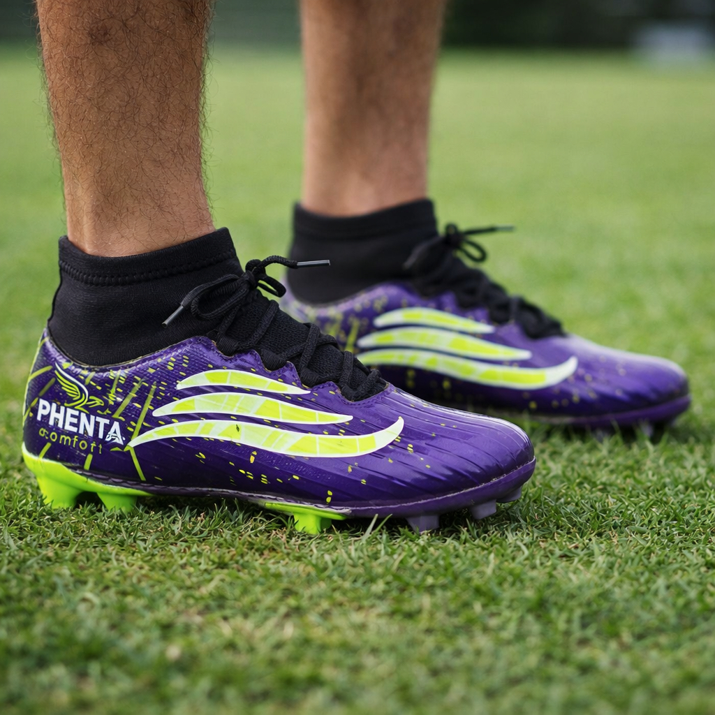 Chuteira Infantil para Futebol Solado Costurado Leve e Confortável Premium