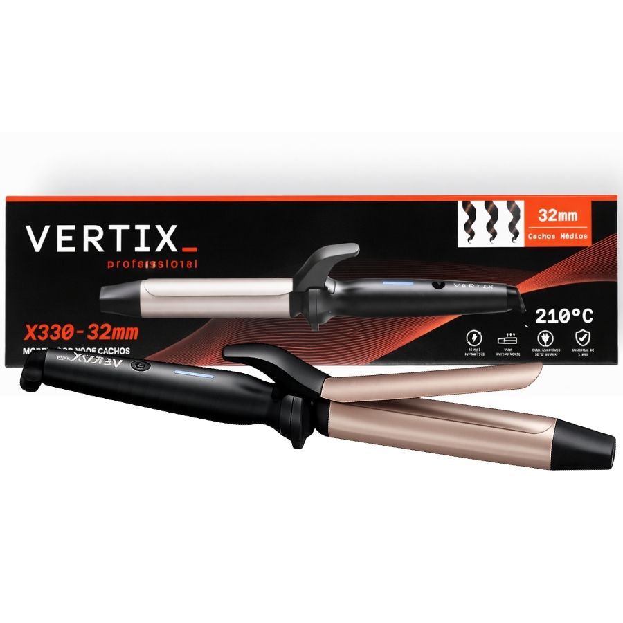 Modelador de Cachos Vertix Profissional X330 Bivolt 32mm x 130mm