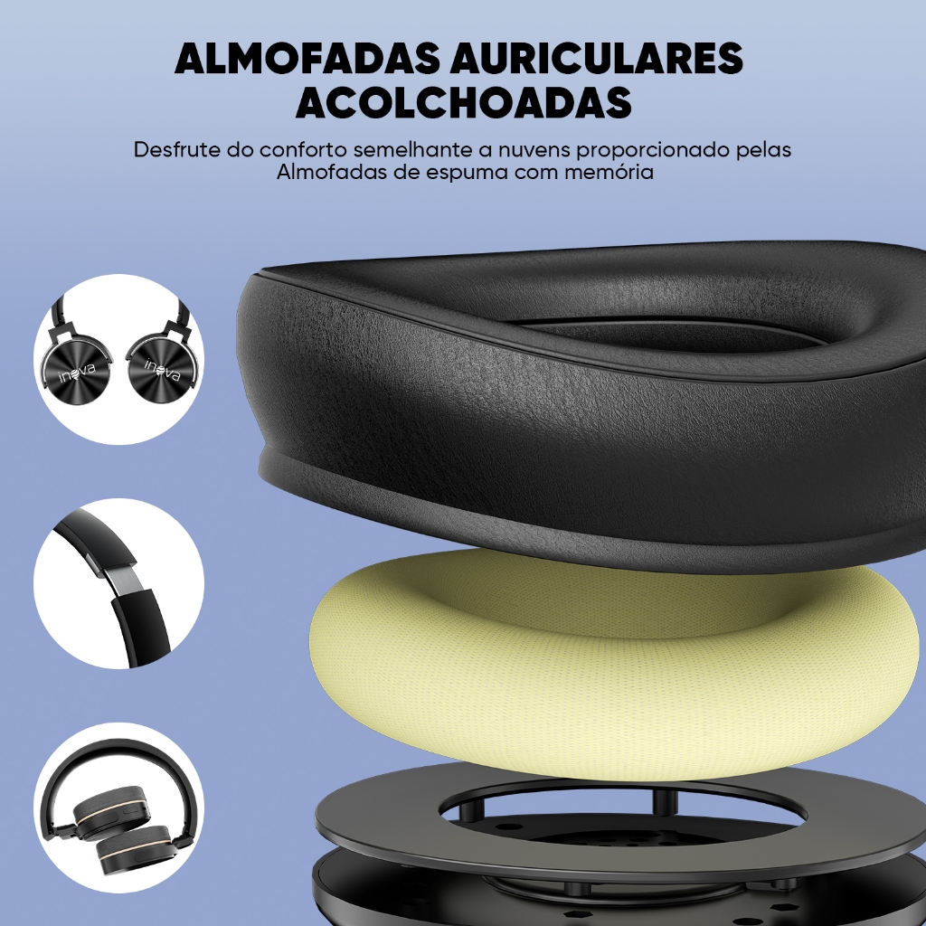 Fone de Ouvido Headset Bluetooth Sem Fio — foto 3