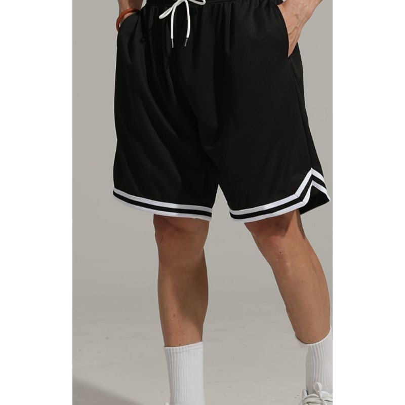 Shorts Basquete Masculino Esportivo Respirável Treino Academia Corrida Confortável Casual Esporte qualidade