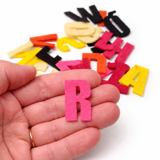 182 Apliques no FELTRO - Letras do alfabeto - DECORAR LEMBRANCINHAS ANIVERSÁRIO em Oferta na Shopee