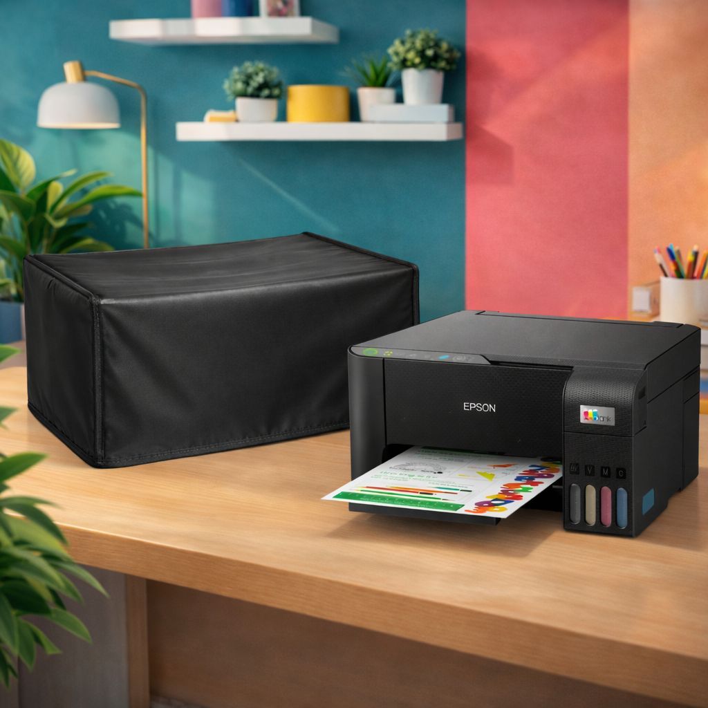 Capa Protetora Impressora Epson Hp Brother Canon Corino Impermeável Flanelado  L3250 L3210 L4260