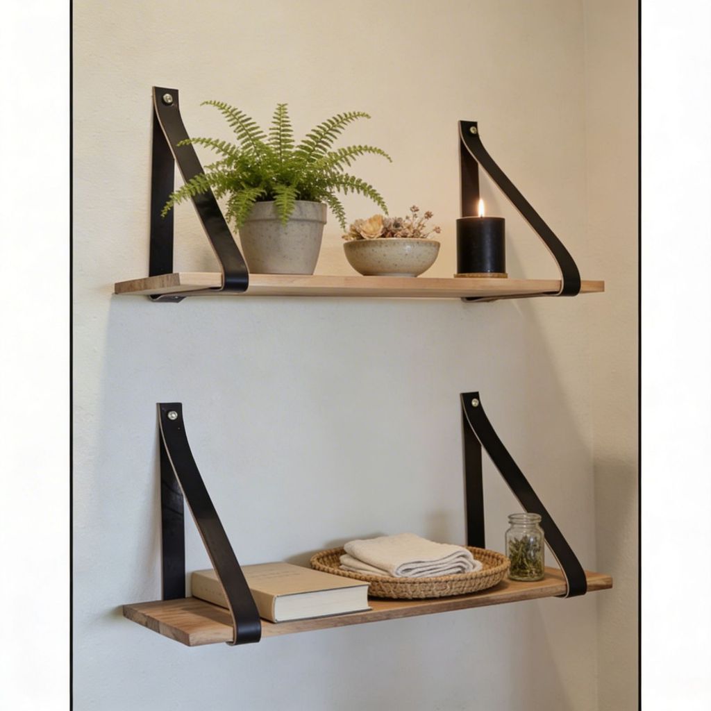 Kit 2 e 4 Prateleiras Madeiras Rústicas MDF Cru 60x15 Decorativa Parede Sala Tv Cozinha Área Gourmet em Oferta na Shopee