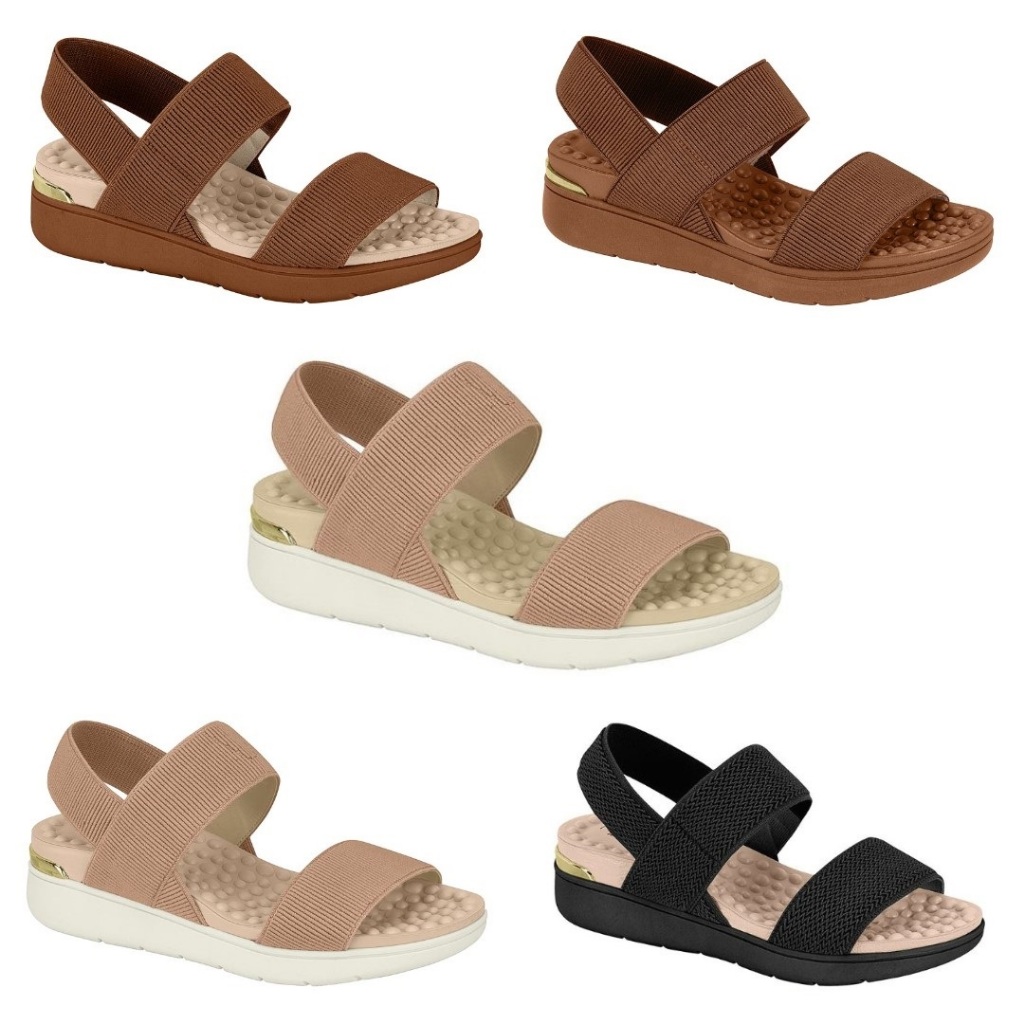 Sandália Feminina Modare Ultraconforto Ortopédica Massageadora Calce Fácil 7151.102