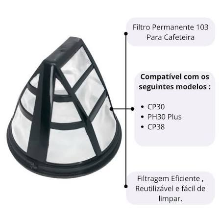 Filtro Permanente para Cafeteira Britânia CP30 Inox – Durável e Resistente