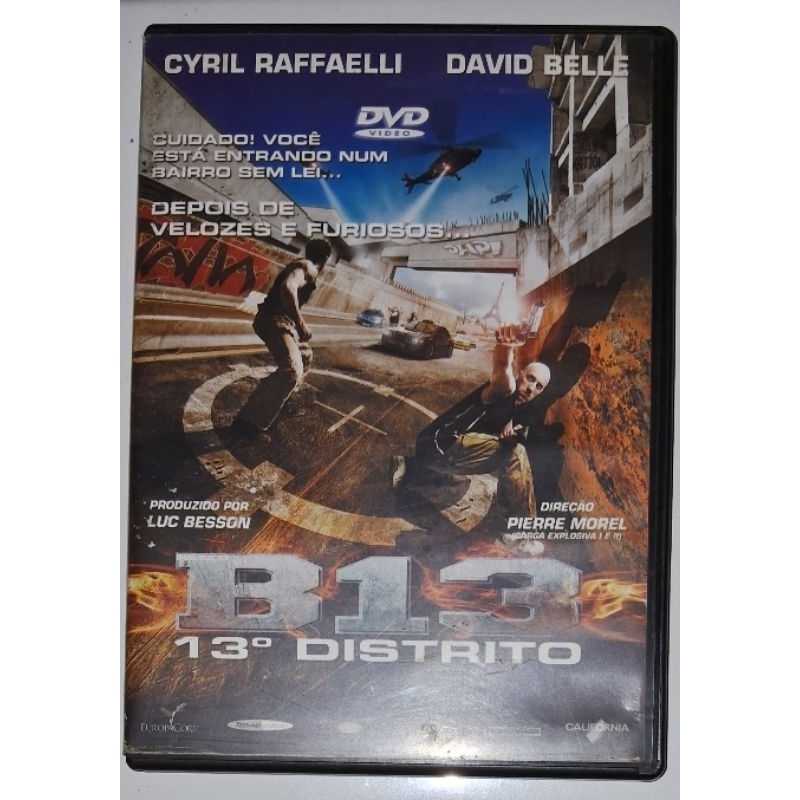 dvd - B-13 - 13° Distrito - ação/aventura/tiro, porrada e bomba
