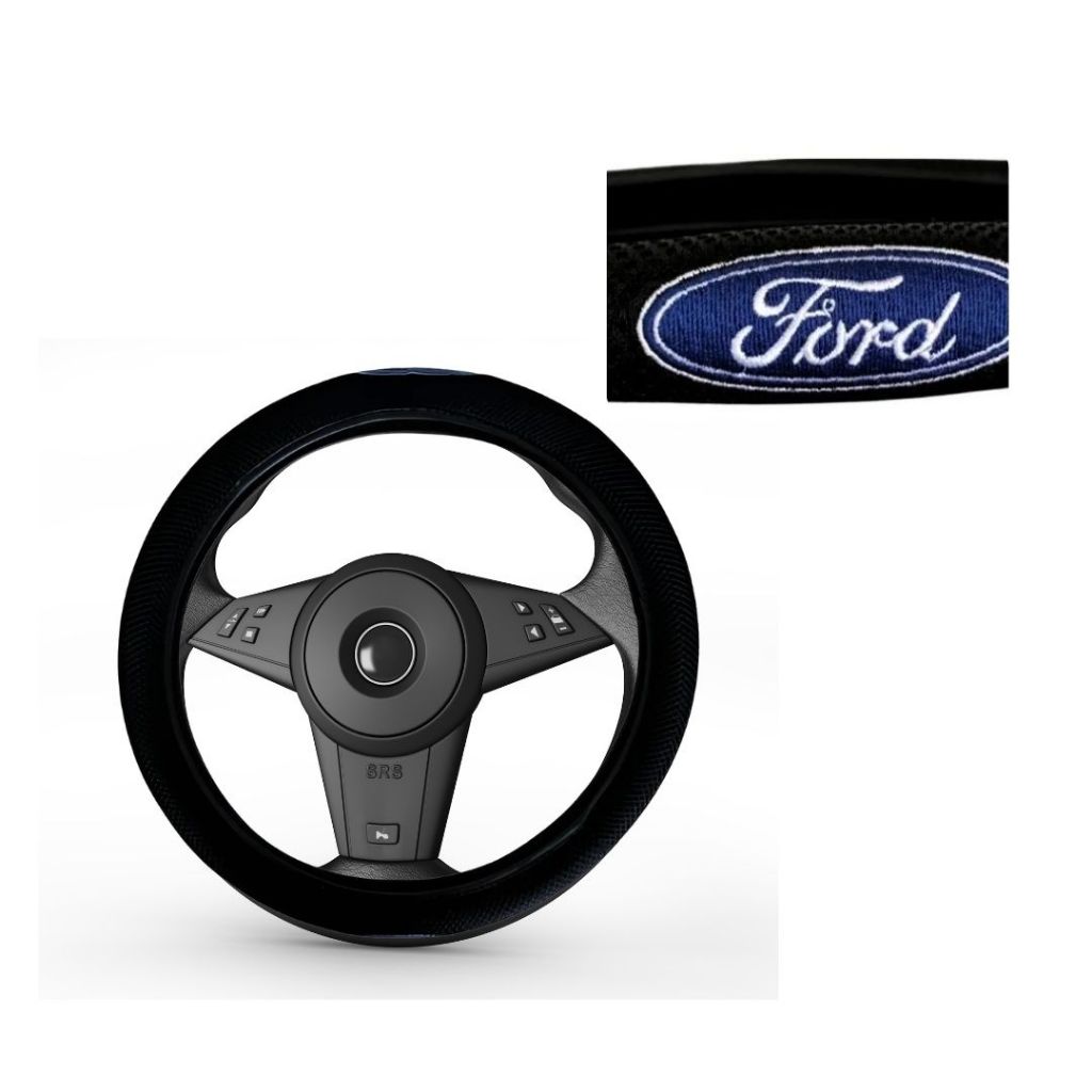 Capa de Volante com Bordado Personalizado Compatível Pálio Onix Kwid Gol Respirável Macio Flexível