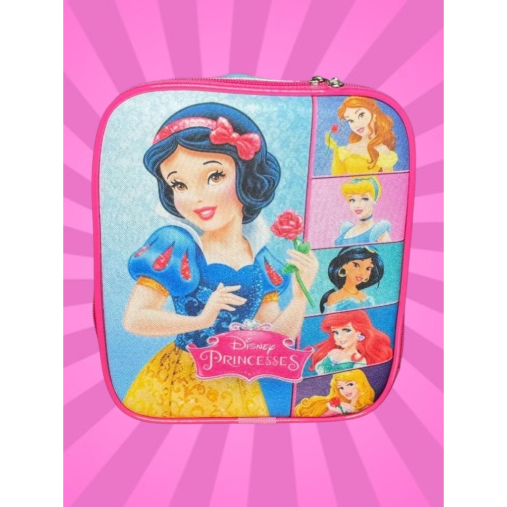 Lancheira Térmica Infantil Escolar Meninas Branca De Neve Princesas em Oferta na Shopee