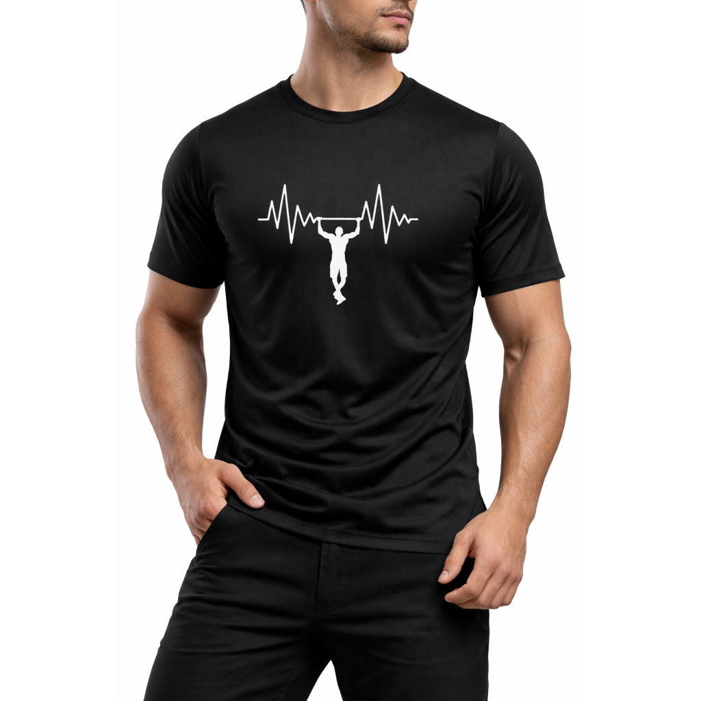 Camiseta Dry Fit Masculina Academia Treino Fitness Treino com Som Esportiva Confortável Moda Casual