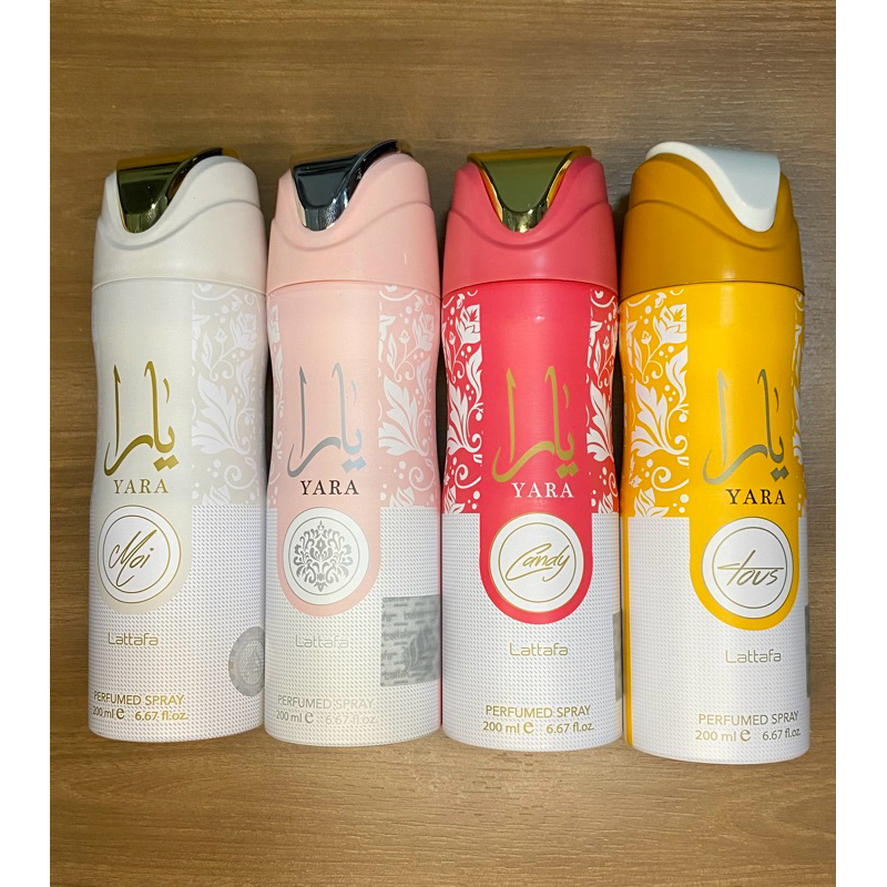 Yara Kit Perfume Spray 200ml- Yara/ Yara Candy/ Yara Tous/ Yara MOI