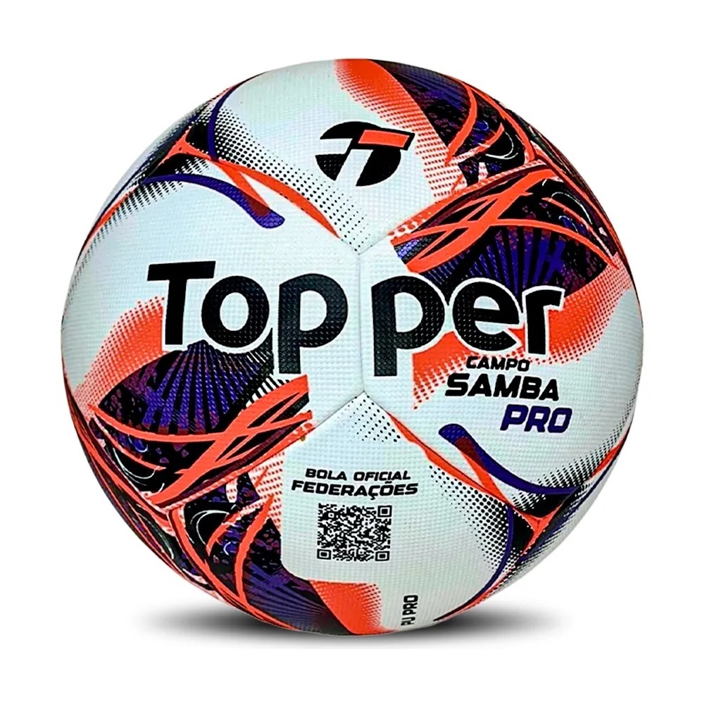 Bola Futebol Campo Samba Pró 2026 Oficial Federações Topper