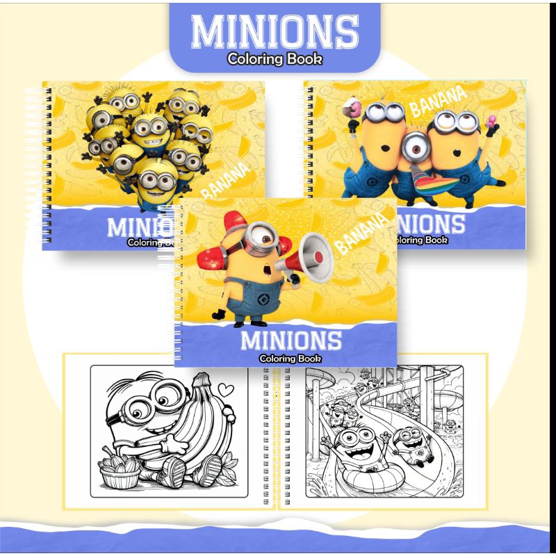 Livro de Colorir Minions - Colorindo Minions Folha Grossa CAPA DURA / IMPERDÍVEL