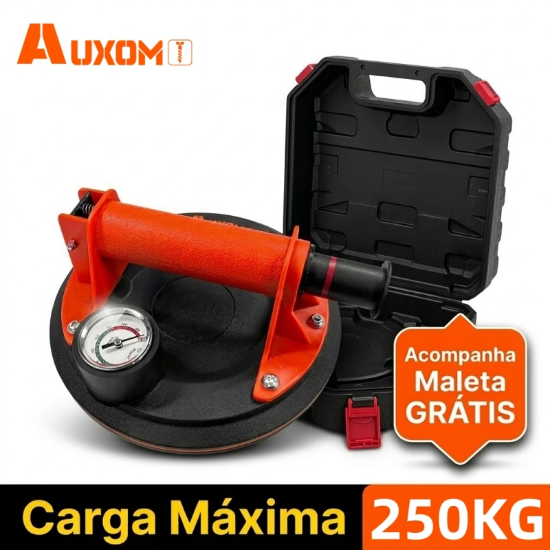 AUXOM Ventosa Vidro Mármore Piso 250kg Vácuo Profissional Com Maleta - Envio Brasil