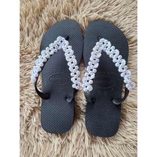 chinelos personalizados/ chinelos bordados/ chinelos com pérolas