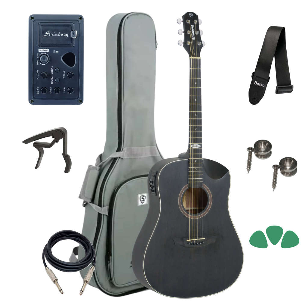 Violão Strinberg Sd201hc Tos Half Cutaway Folk Bag Acessório