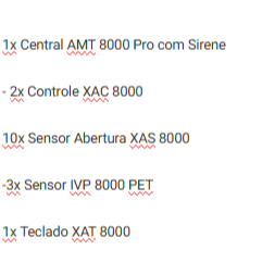 1x Central AMT 8000 Pro com Sirene