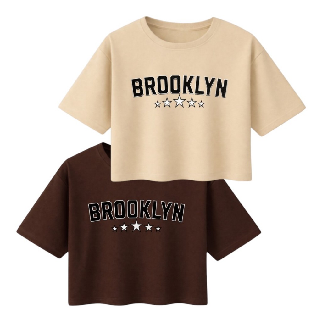 Blusa Feminina Cropped Brooklyn Roupa Feminina Estilosa Plus Size P ao G3