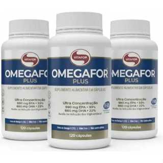 Kit 3 Suplemento en cápsulas Vitafor Ômega 3 de Omegafor Plus Vitafor 120 Cápsulas x 120g em Oferta na Shopee
