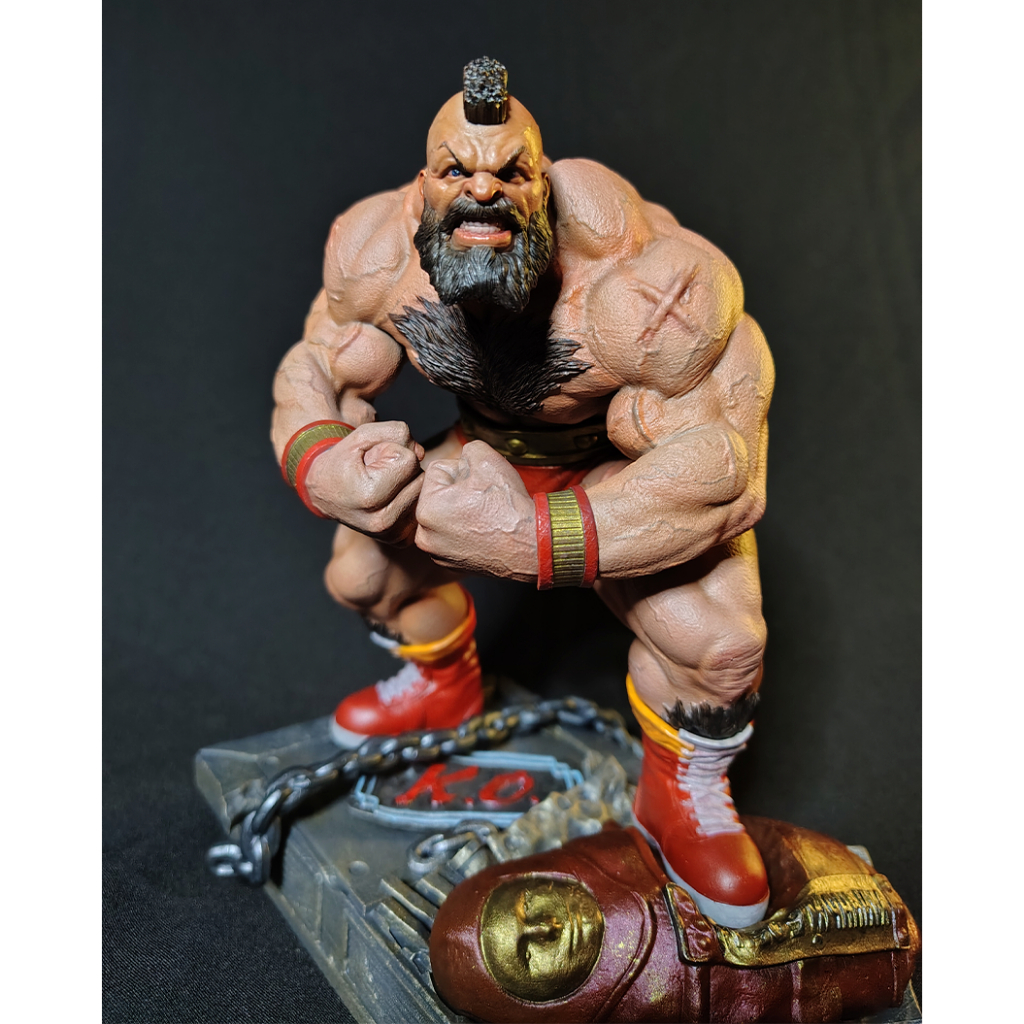 Action Figure Zangief Street Fighter – Estátua Colecionável em Resina Boneco Geek Figura de Ação