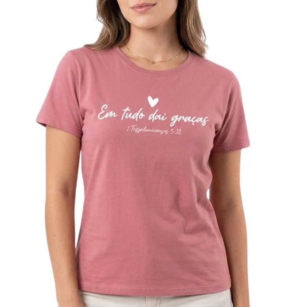 Camiseta T-Shirt Feminina Street Moderna Moda Cristã Comfort Premium Manga Curta Básica em Oferta na Shopee