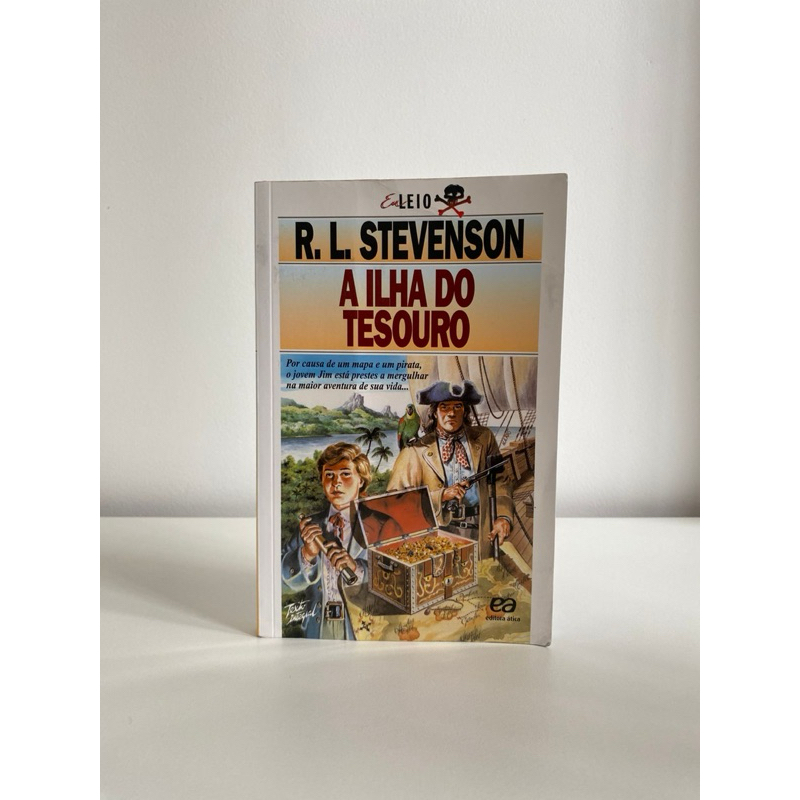 livro A ilha do tesouro de R.L.Stevenson editora Ática texto integral