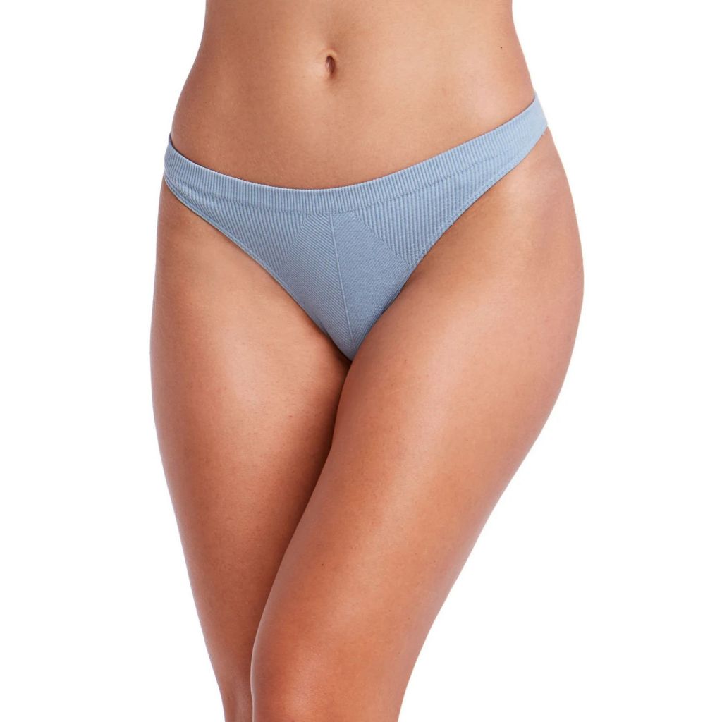 Calcinha Tanga Canelada Sem Costura Microfibra Qualidade Confortável Não Marca Plié Essentials Cozy