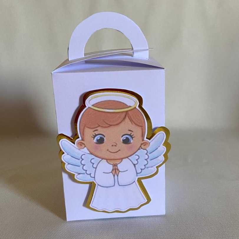 Caixas Alça personalizada no tema Batismo Batizado com 10/20/30 unidades - caixinha personalizada – lembrancinhas