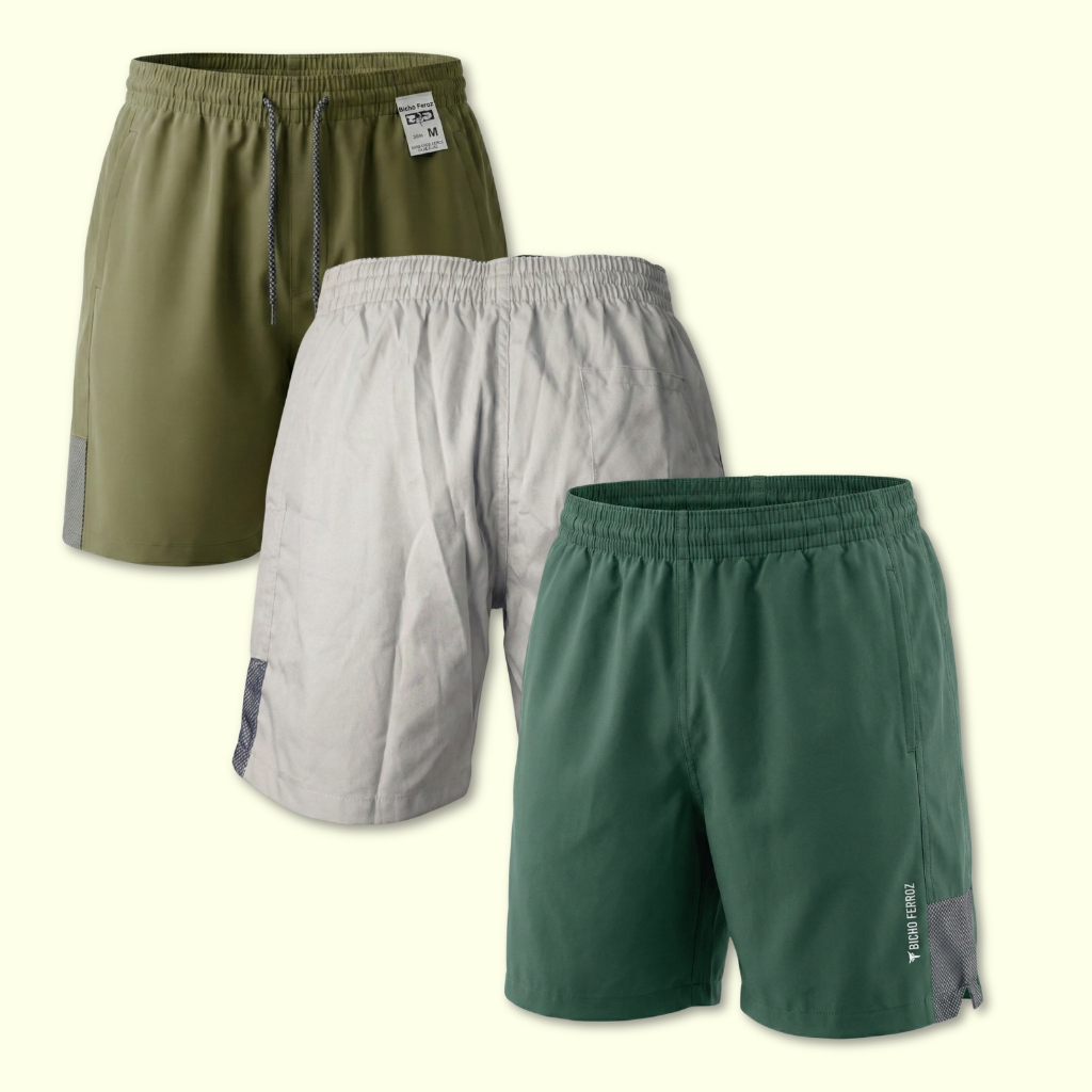 Kit 3 Short masculino tectel com elastano  Bermuda Mauricinho Basica