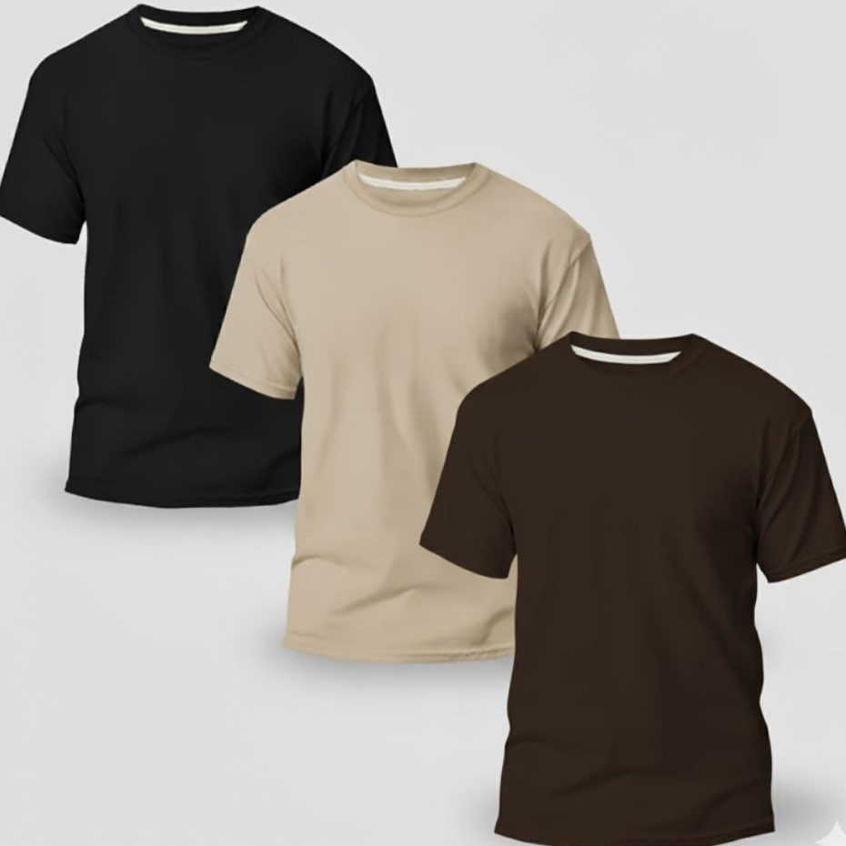 Kit 3 Camiseta Masculina Lisa 100% Algodão Fio 30.1 Malha Premium Varias Cores Oferta em Oferta na Shopee
