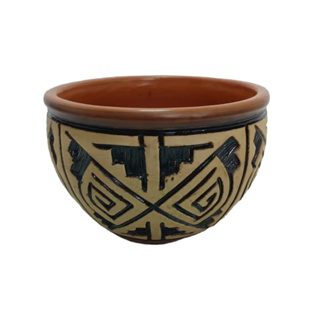 Cumbuca Ou Pote Em Barro Marajoara - Promoção em Oferta na Shopee