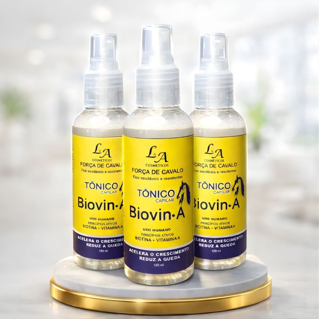 Tônico de Crescimento Capilar Acelerado Força De Cavalo Biovin-A Spray Unidade em Oferta na Shopee
