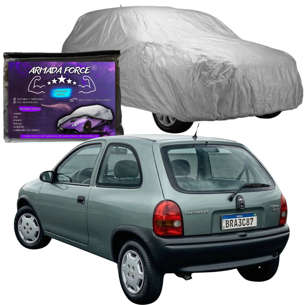 Capa De Proteção Cobrir Carro Chevrolet Corsa Wind 2 ou 4 Portas Com e Sem Forro Impermeável Anti-UV