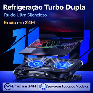 Suporte de resfriamento portátil para notebook - Compatível com 13/14/15/16/17/21 polegadas