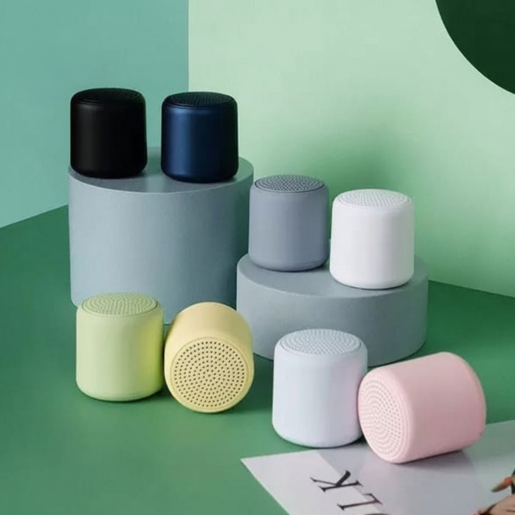 Mini Caixa De Som Inpods Little Fun Macaron Portátil com Bluetooth