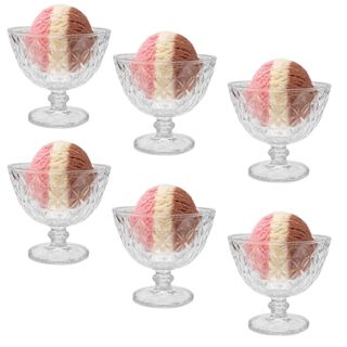 Jogo de Taças de Sobremesa Sorvete Pudim Topazio Em Casa Tem em Oferta na Shopee