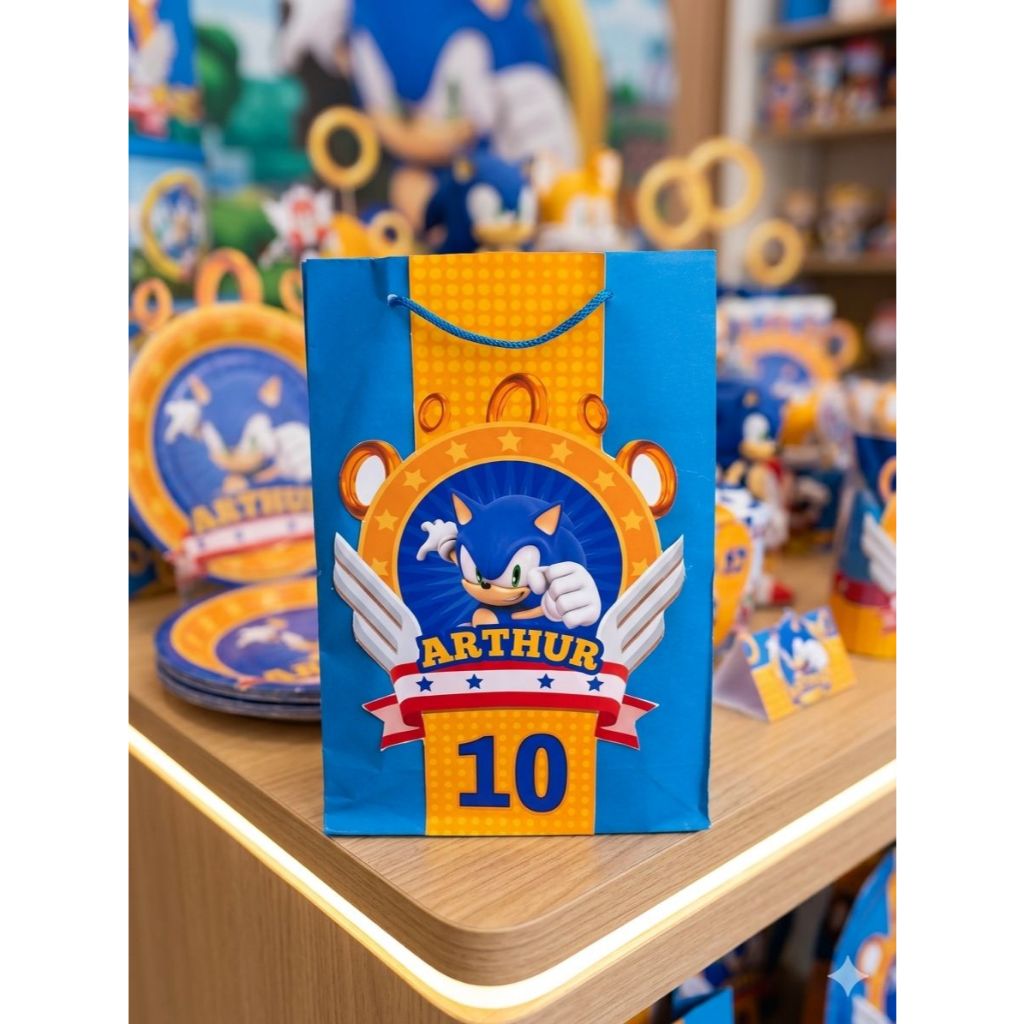 Sacolinha personalizada lembrancinha festa infantil com nome e tema | Kit papelaria personalizada