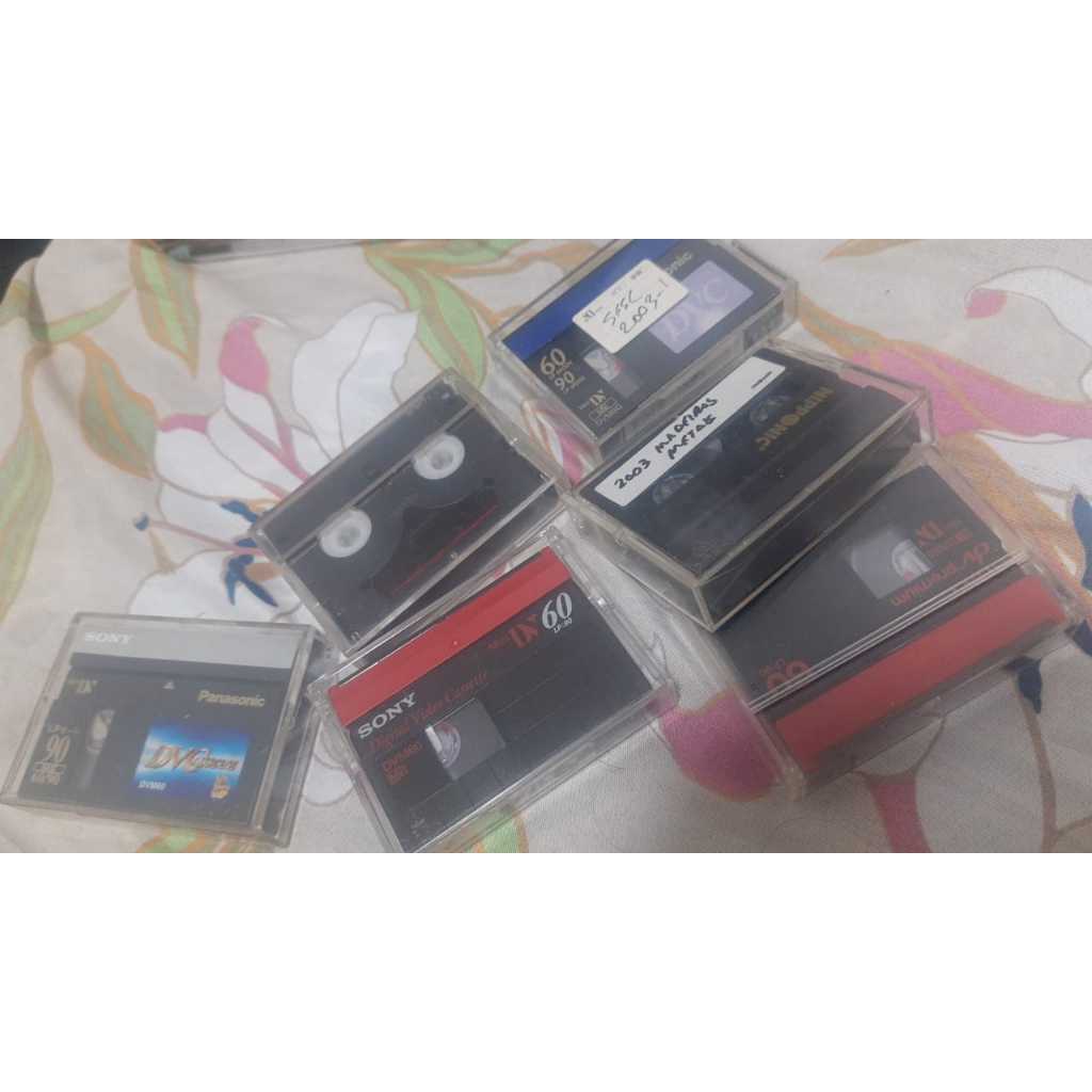6 fitas cassete mini dv 60