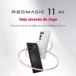REDMAGIC 11 Air Celular Gamer 5G 12/16 + 256/512GB, Snapdragon 8 Elite, tela OLED de 6,8", 144Hz, 7000 mAh com NFC
