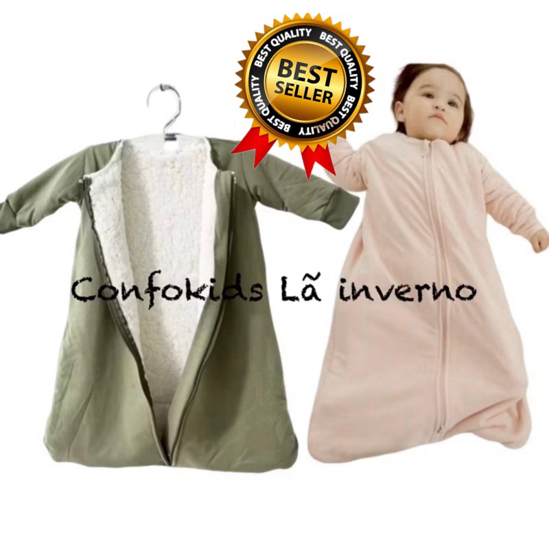 Saco de dormir - Inverno LÃ manga fixa em Oferta na Shopee