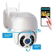 Câmera De Segurança Inteligente Wifi Sc-b25 5mp- It-blue Branco