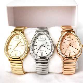 Relógio Feminino Elegante com Pulseira Elástica Estilo Cobra – Com Strass em Oferta na Shopee