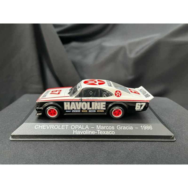 Miniatura Stock Car Chevrolet Opala Marcos Gracia 1986 Havoline/texaco 1:43 Ixo Preto