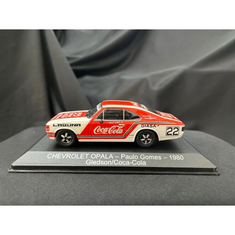 Miniatura Stovk Car Chevrolet Opala Paulo Gomes 1980 -gledson/coca-cola 1:43 Ixo Branco