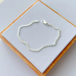 Pulseira de Prata 925 Legítima Esteira 18cm Feminina