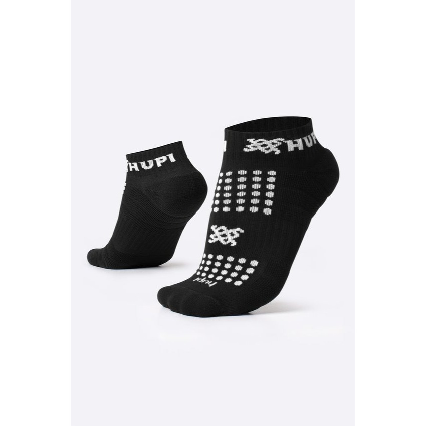 Meia Curta para Corrida HUPI - Running Pro Preto/Branco