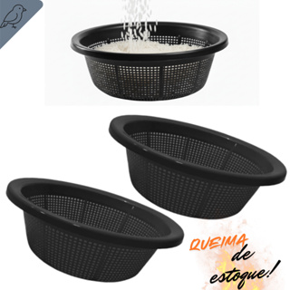 Kit 3 Escorredor De Alimentos Lavatudo Graos Legumes Verduras Feijao Legumes Uso Domestico Cozinha em Oferta na Shopee