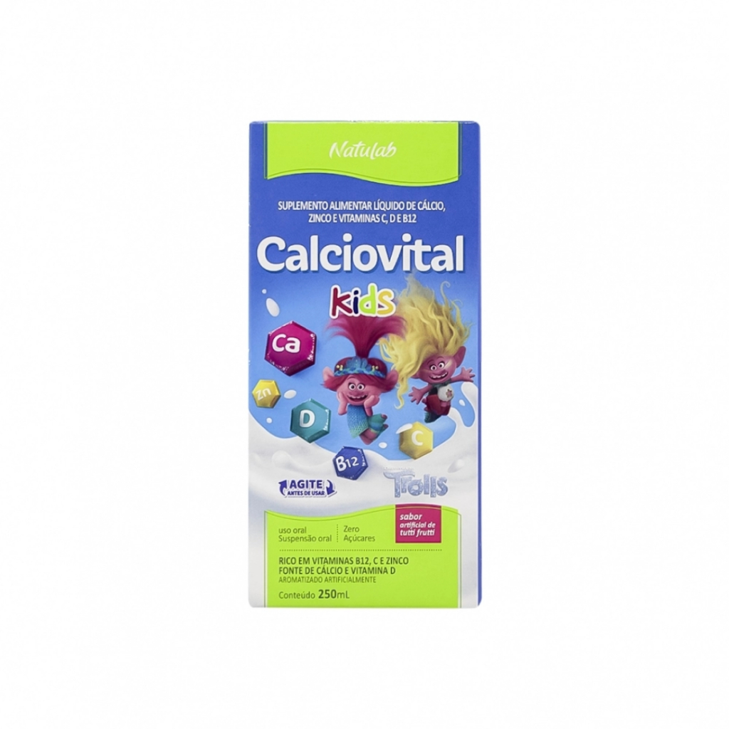 Calciovital Kids Sabor Tutti Frutti Com 250ml em Oferta na Shopee