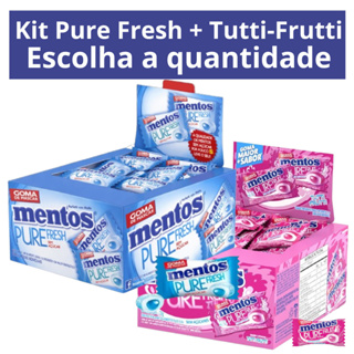 Mentos Pure Fresh + Tutti-Frutti Monopeça em Oferta na Shopee