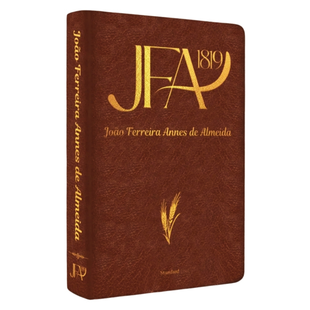Bíblia Sagrada Almeida 1819 JFA Letra Standard João Ferreira de Almeida Bordas Douradas Premium